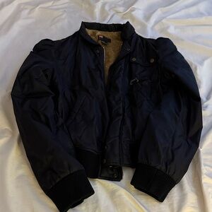 Diesel Women's Black Bomber Jacket